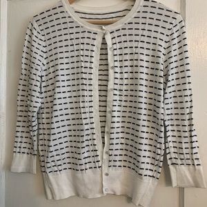 Black and white cardigan